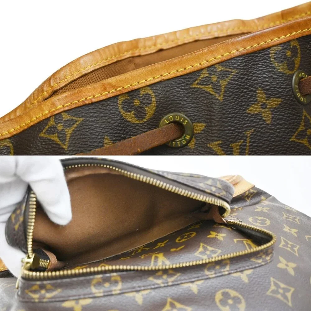 LOUIS VUITTON Montsouris GM Backpack Bag Monogram Leather Brown